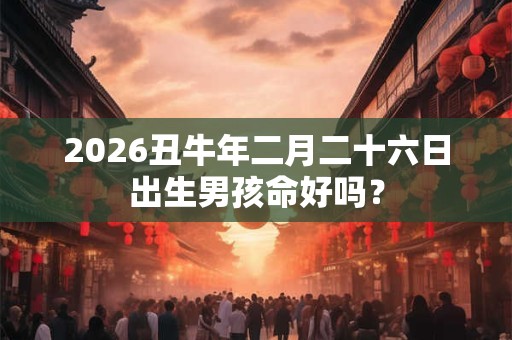 2026丑牛年二月二十六日出生男孩命好吗？