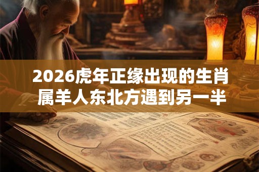 2026虎年正缘出现的生肖 属羊人东北方遇到另一半 2026虎年正缘出现的生肖 属羊人东北方遇到另一半