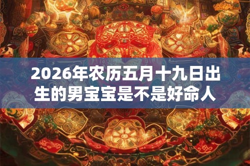 2026年农历五月十九日出生的男宝宝是不是好命人