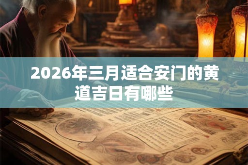 2026年三月适合安门的黄道吉日有哪些