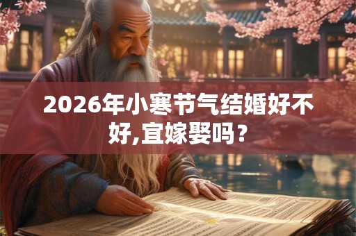 2026年小寒节气结婚好不好,宜嫁娶吗？
