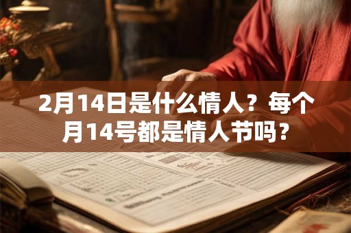 2月14日是什么情人？每个月14号都是情人节吗？