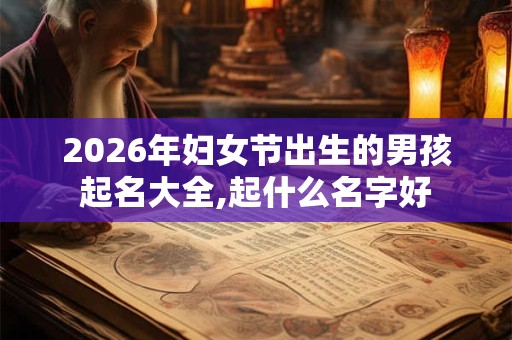 2026年妇女节出生的男孩起名大全,起什么名字好 2026年妇女节出生的男孩起名大全,起什么名字好