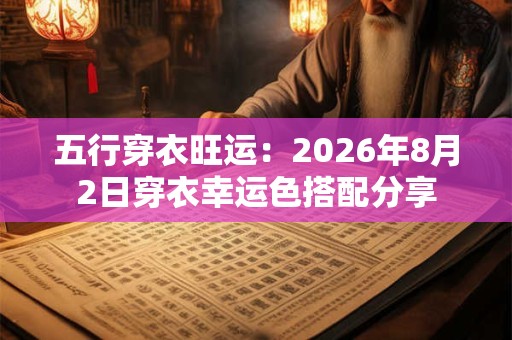 五行穿衣旺运:2026年8月2日穿衣幸运色搭配分享 五行穿衣旺运:2026年8月2日穿衣幸运色搭配分享
