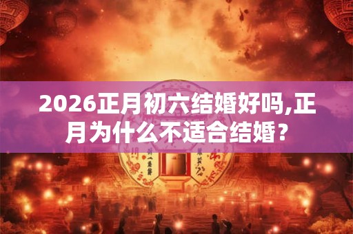 2026正月初六结婚好吗,正月为什么不适合结婚？