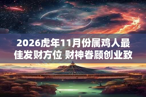 2026虎年11月份属鸡人最佳发财方位 财神眷顾创业致富