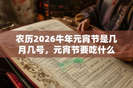 农历2026牛年元宵节是几月几号,元宵节要吃什么 农历2026牛年元宵节是几月几号,元宵节要吃什么