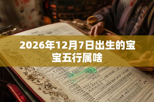 2026年12月7日出生的宝宝五行属啥 2026年12月7日出生的宝宝五行属啥