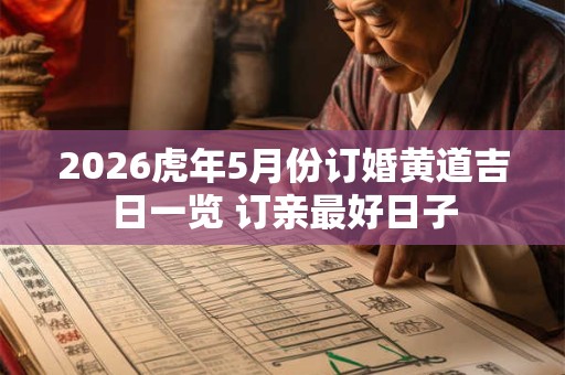 2026虎年5月份订婚黄道吉日一览 订亲最好日子 2026虎年5月份订婚黄道吉日一览 订亲最好日子