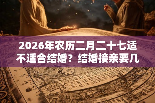 2026年农历二月二十七适不适合结婚？结婚接亲要几个人？