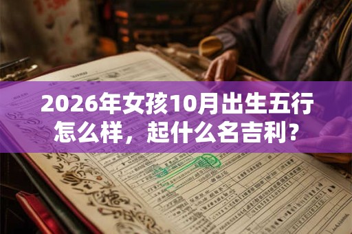 2026年女孩10月出生五行怎么样,起什么名吉利? 2026年女孩10月出生五行怎么样,起什么名吉利?