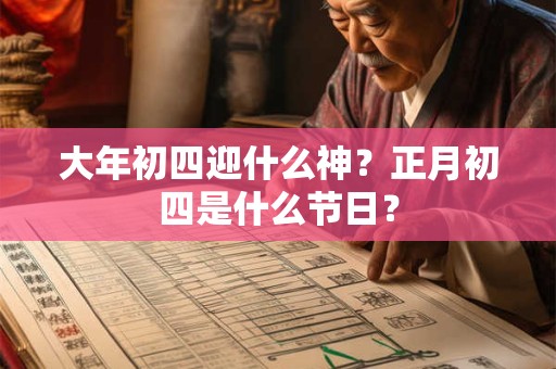 大年初四迎什么神？正月初四是什么节日？