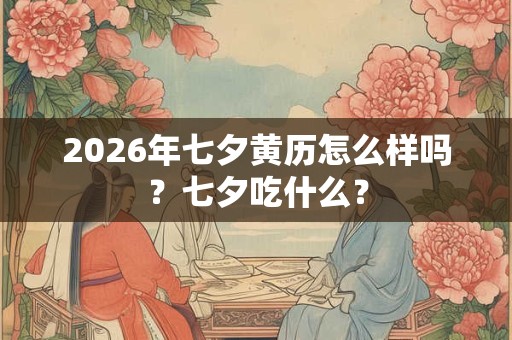 2026年七夕黄历怎么样吗?七夕吃什么? 2026年七夕黄历怎么样吗?七夕吃什么?