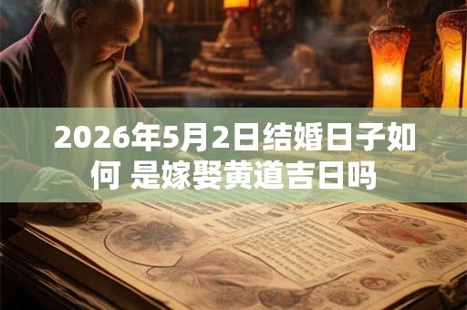 2026年5月2日结婚日子如何 是嫁娶黄道吉日吗