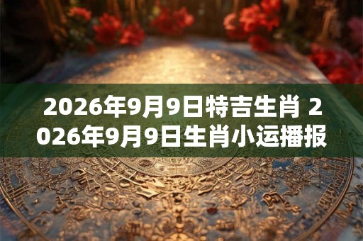 2026年9月9日特吉生肖 2026年9月9日生肖小运播报