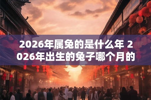 2026年属兔的是什么年 2026年出生的兔子哪个月的命最好