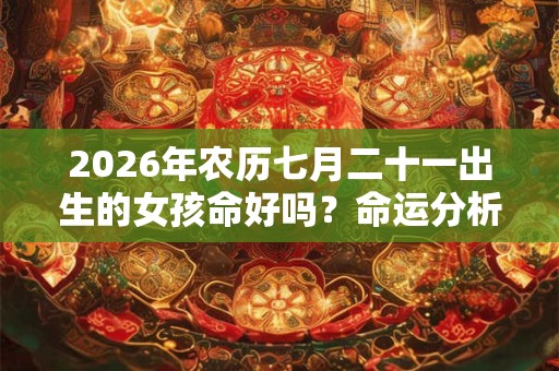 2026年农历七月二十一出生的女孩命好吗?命运分析大全 2026年农历七月二十一出生的女孩命好吗?命运分析大全