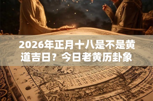 2026年正月十八是不是黄道吉日？今日老黄历卦象