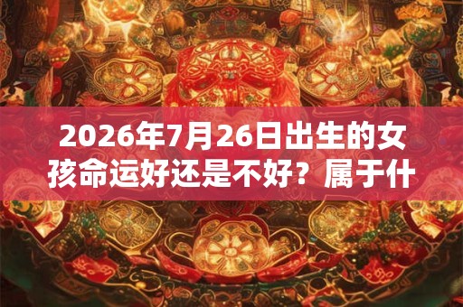 2026年7月26日出生的女孩命运好还是不好？属于什么命？