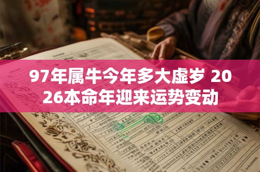 97年属牛今年多大虚岁 2026本命年迎来运势变动 97年属牛今年多大虚岁 2026本命年迎来运势变动