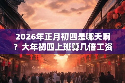 2026年正月初四是哪天啊？大年初四上班算几倍工资？