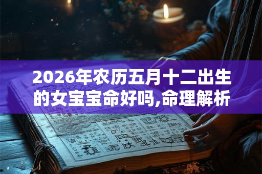 2026年农历五月十二出生的女宝宝命好吗,命理解析？