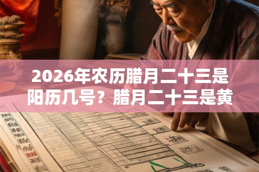 2026年农历腊月二十三是阳历几号？腊月二十三是黄道吉日吗？