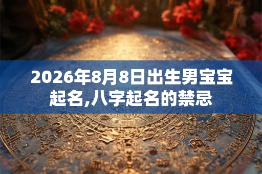 2026年8月8日出生男宝宝起名,八字起名的禁忌