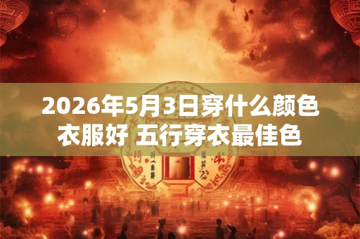 2026年5月3日穿什么颜色衣服好 五行穿衣最佳色 2026年5月3日穿什么颜色衣服好 五行穿衣最佳色