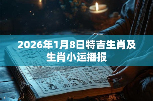 2026年1月8日特吉生肖及生肖小运播报