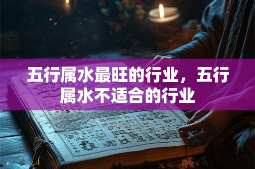 五行属水最旺的行业，五行属水不适合的行业
