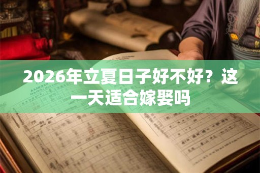 2026年立夏日子好不好？这一天适合嫁娶吗