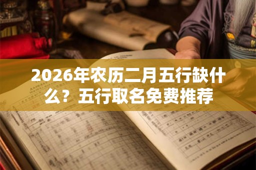 2026年农历二月五行缺什么？五行取名免费推荐