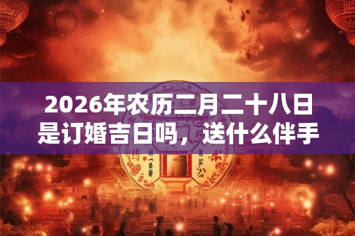 2026年农历二月二十八日是订婚吉日吗,送什么伴手礼? 2026年农历二月二十八日是订婚吉日吗,送什么伴手礼?