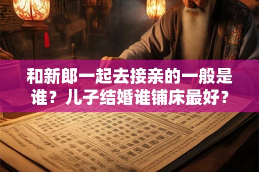 和新郎一起去接亲的一般是谁？儿子结婚谁铺床最好？