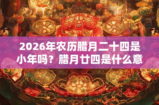 2026年农历腊月二十四是小年吗？腊月廿四是什么意思？
