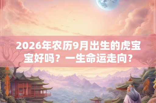 2026年农历9月出生的虎宝宝好吗？一生命运走向？