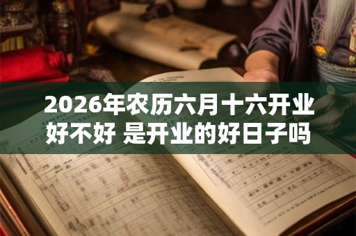 2026年农历六月十六开业好不好 是开业的好日子吗