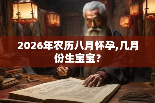 2026年农历八月怀孕,几月份生宝宝？