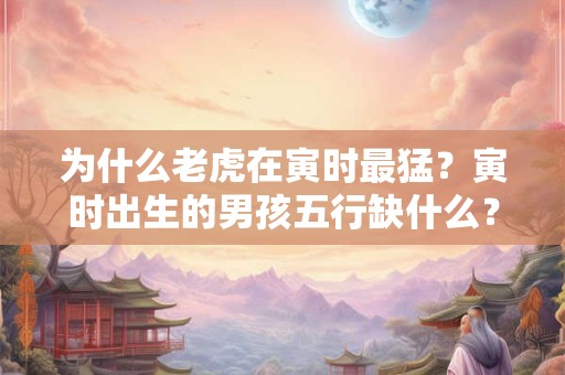 为什么老虎在寅时最猛？寅时出生的男孩五行缺什么？
