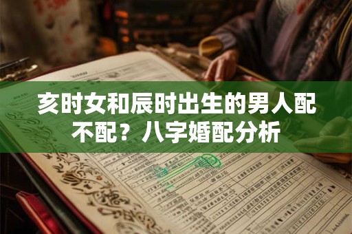 亥时女和辰时出生的男人配不配？八字婚配分析