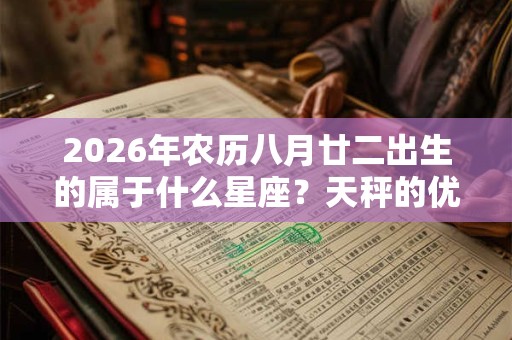 2026年农历八月廿二出生的属于什么星座？天秤的优缺点