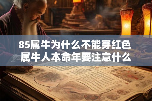 85属牛为什么不能穿红色 属牛人本命年要注意什么