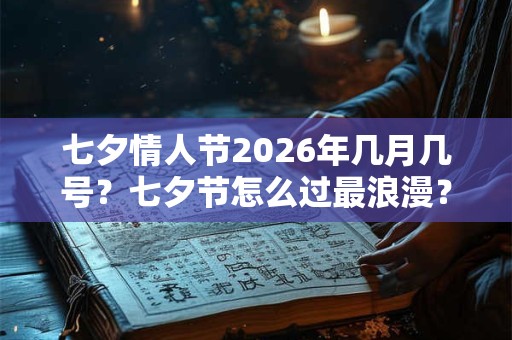 七夕情人节2026年几月几号？七夕节怎么过最浪漫？