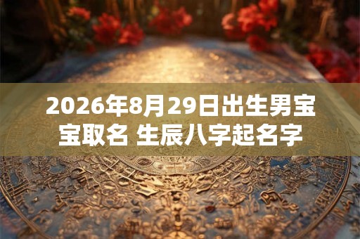 2026年8月29日出生男宝宝取名 生辰八字起名字 2026年8月29日出生男宝宝取名 生辰八字起名字