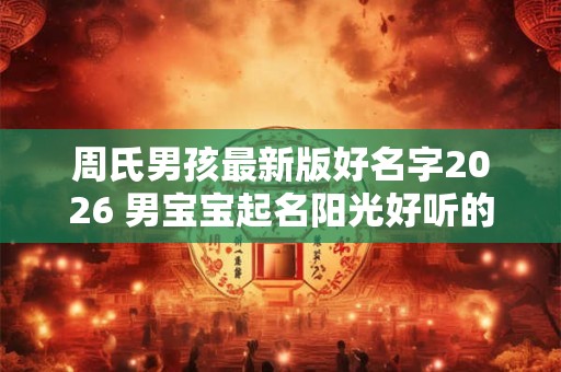 周氏男孩最新版好名字2026 男宝宝起名阳光好听的 周氏男孩最新版好名字2026 男宝宝起名阳光好听的