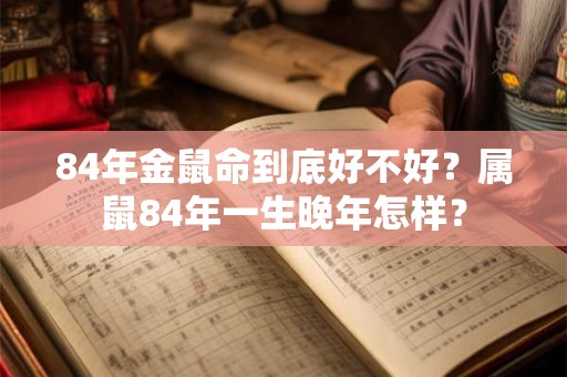 84年金鼠命到底好不好？属鼠84年一生晚年怎样？