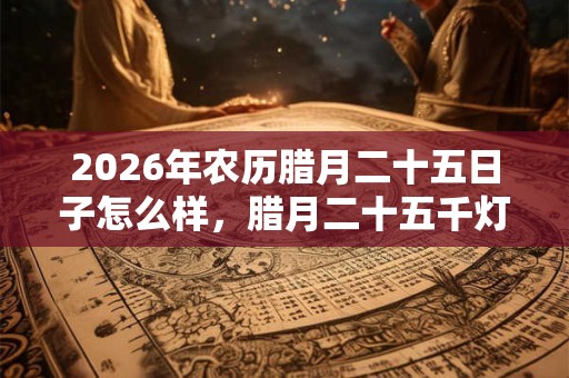 2026年农历腊月二十五日子怎么样,腊月二十五千灯节? 2026年农历腊月二十五日子怎么样,腊月二十五千灯节?
