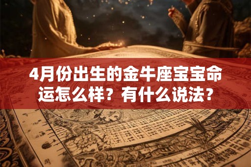 4月份出生的金牛座宝宝命运怎么样？有什么说法？