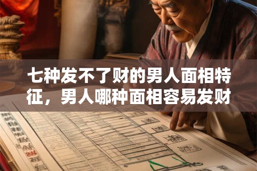 七种发不了财的男人面相特征，男人哪种面相容易发财？